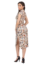 Load image into Gallery viewer, Cottage Garden Print Oriental Tango Dress
