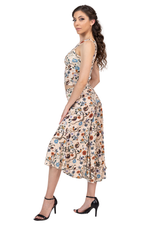 Load image into Gallery viewer, Cottage Garden Midi Tango Skirt With Right Slit