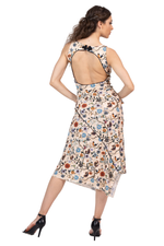 Load image into Gallery viewer, Cottage Garden Print Open Back Tango Dress