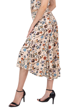Load image into Gallery viewer, Cottage Garden Midi Tango Skirt With Right Slit