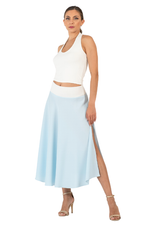 Load image into Gallery viewer, Pastel Crepe Dance Skirt With Two Slits