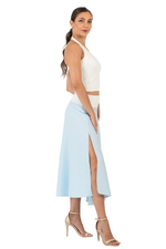 Load image into Gallery viewer, Pastel Crepe Dance Skirt With Two Slits