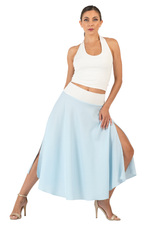 Load image into Gallery viewer, Pastel Crepe Dance Skirt With Two Slits