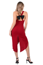 Load image into Gallery viewer, Crisscross Back Tango Dress With Decorative Bow
