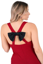 Load image into Gallery viewer, Crisscross Back Tango Dress With Decorative Bow
