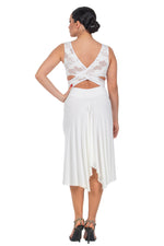 Load image into Gallery viewer, Crisscross Tango Dress with Lace Bust &amp; Back Movement
