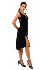 Load image into Gallery viewer, Crisscross Tango Dress with Back Draping
