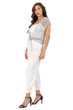 Load image into Gallery viewer, Crochet Front Tie Vest
