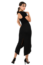 Load image into Gallery viewer, Tango Skirt With Curved Front Slit
