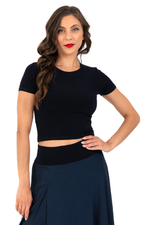Load image into Gallery viewer, Cutout Back Dance Crop Top