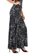 Load image into Gallery viewer, Damask Print Halterneck Flowy Jumpsuit