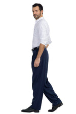 Load image into Gallery viewer, Dark Blue Tango Trousers With Four Pleats