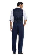 Load image into Gallery viewer, Dark Blue Tango Trousers With Four Pleats