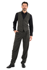 Load image into Gallery viewer, Dark Grey Marble Print Men&#39;s Tango Outfit
