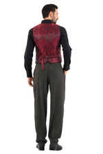 Load image into Gallery viewer, Dark Grey Marble Print Men&#39;s Tango Outfit
