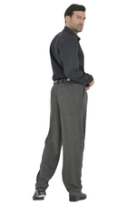 Load image into Gallery viewer, Dark Grey Men&#39;s Tango Pants With Four Pleats
