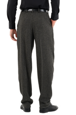 Load image into Gallery viewer, Dark Grey Men&#39;s Tango Pants With Four Pleats
