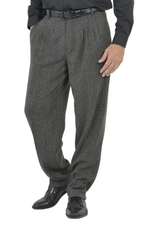 Load image into Gallery viewer, Dark Grey Men&#39;s Tango Pants With Four Pleats
