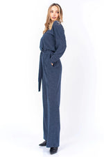 Load image into Gallery viewer, Knit Jumpsuit (XS,S,M,L,XL)(Wine Red, Blue)