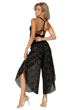 Load image into Gallery viewer, Floral Embroidered Asymmetric Cropped Tango Pants
