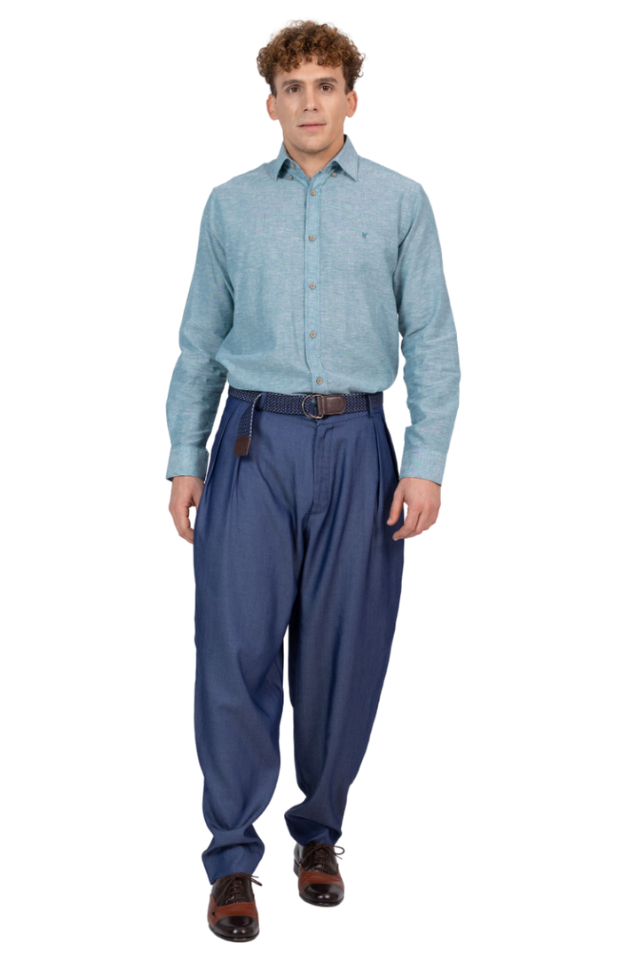 Monochrome Men's Linen Shirt