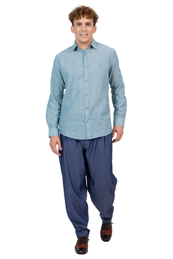 Monochrome Men's Linen Shirt