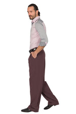 Load image into Gallery viewer, Eggplant Men's Tango Pants With Two Pleats