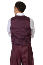 Load image into Gallery viewer, Eggplant Striped Men&#39;s Tango Vest
