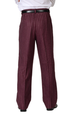 Load image into Gallery viewer, Eggplant Striped Tango Pants With Front Pleat
