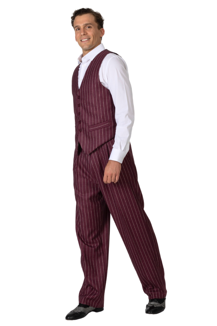 Eggplant Striped Men's Tango Vest
