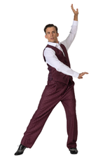 Load image into Gallery viewer, Eggplant Striped Men&#39;s Tango Vest
