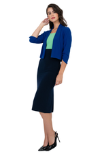 Load image into Gallery viewer, Elbow Sleeve Cropped Jacket