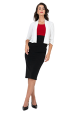 Load image into Gallery viewer, Elbow Sleeve Cropped Jacket