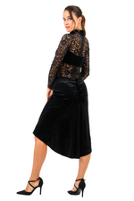 Load image into Gallery viewer, Elodie Velvet Fishtail Tango Dress
