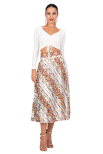 Load image into Gallery viewer, Ethnic Embroidered A-Line Midi Skirt
