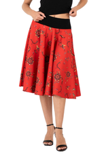 Load image into Gallery viewer, Ethnic Print A-Line Skirt