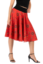Load image into Gallery viewer, Ethnic Print A-Line Skirt