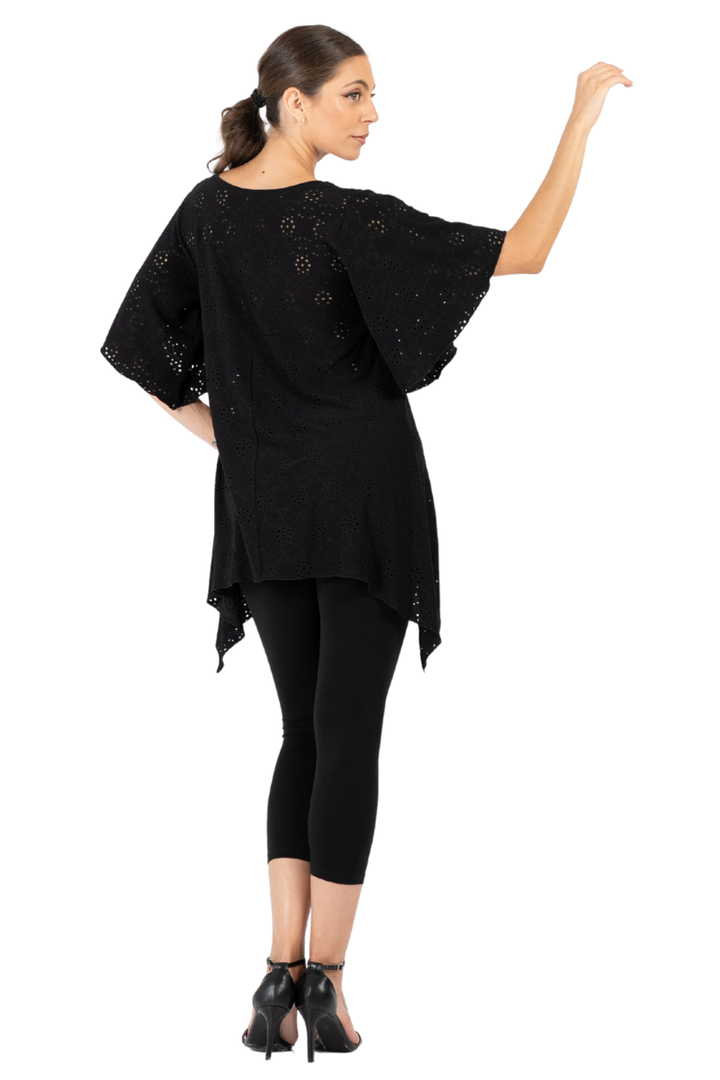 Eyelet Viscose Bell Dance Top