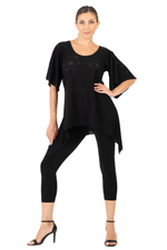 Load image into Gallery viewer, Eyelet Viscose Bell Dance Top