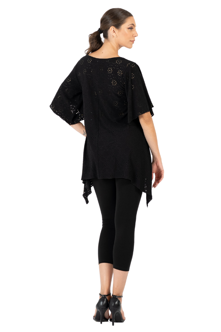 Eyelet Viscose Bell Dance Top