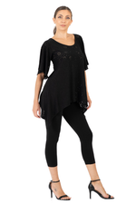 Load image into Gallery viewer, Eyelet Viscose Bell Dance Top