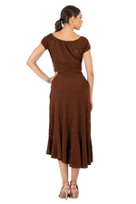 Load image into Gallery viewer, Eyelet Viscose Off The Shoulder Crop Top