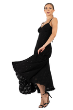 Load image into Gallery viewer, Eyelet Viscose Open Back Maxi Dress