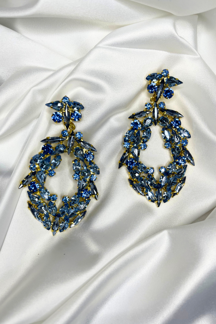 Pastel Blue Flora Tango Earrings