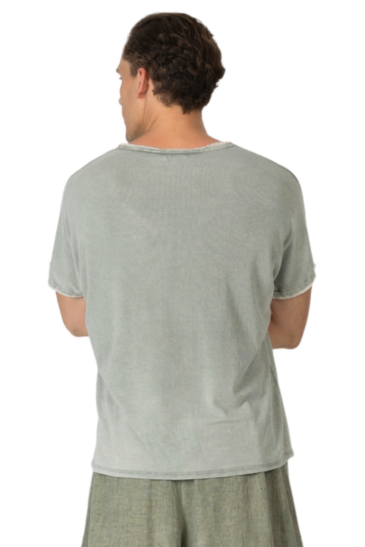 Faded Green Casual T-Shirt