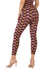 Load image into Gallery viewer, Fan Print High-Waisted Practice Leggings | conDiva Active