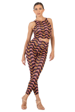 Load image into Gallery viewer, Fan Print High-Waisted Practice Leggings | conDiva Active