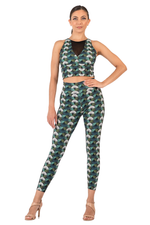 Load image into Gallery viewer, Fan Print High-Waisted Practice Leggings | conDiva Active