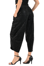 Load image into Gallery viewer, Faux Leather Cropped Barrel Pants