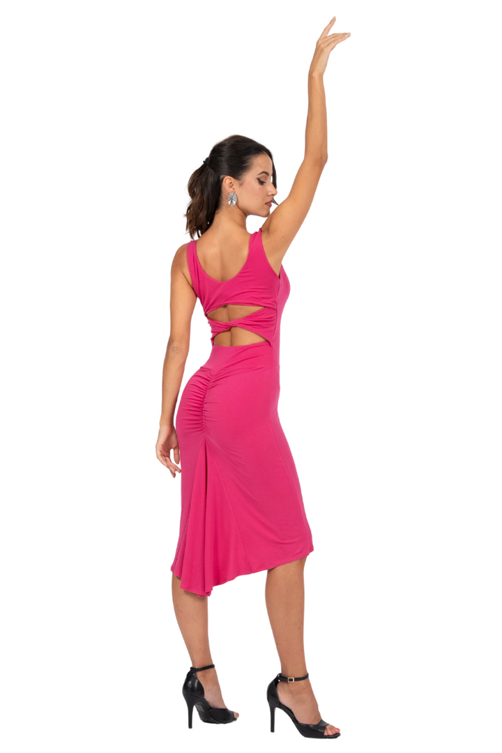 Fishtail Tango Dress With Twisted Back